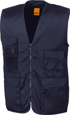 Produktbild von Result WORK-GUARD R45X | Herren Arbeitsweste Safari Vest - Farbe: Midnight Navy - Größe: XXL