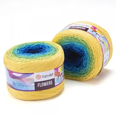 Produktbild von YarnArt Flowers 304: Hochwertiges Farbverlaufsgarn aus Baumwollmischung für kreative Strickprojekte