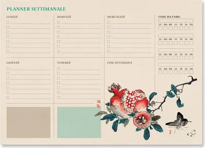 Image de Erik Editores Organisateur de Semaine Japonais A4 Italien Beige Beige One Size
