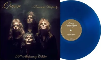 Produktbild von Queen - Bohemian Rhapsody / I'm In Love With My Car (Limited Edition) (180 g) (Blue Coloured) (12" Single)