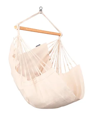 Produktbild von La Siesta Hängesessel HABANA Basic latte creme Lounger aus Baumwolle Hängematte Hängestuhl