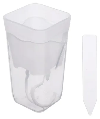 Productafbeelding van Bloempot, zelfwateringssysteem, afvoergaten, 5 stuks, 7x11 cm