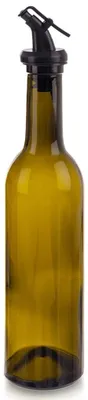 Image de Bouteille d'huile ou de vinaigre, en verre teinté, 380 ml