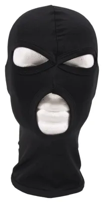 Produktbild von MFH Balaclava, 3-Loch, dünn, schwarz