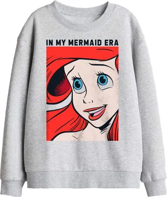 Immagine prodotto di Disney Princess - Felpa "Mermaid Era" per bambini TV30329 (128) (Sportivo Heather)