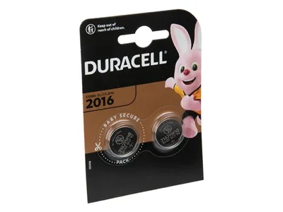 Image de Batterie lithium Duracell CR2016B, lot de 2 pièces
