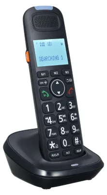 Produktbild von D2015 TAM Erweiterbares Telefonsystem Schnurgebundenes/schnurloses Telefonsystem mit Anrufbeantworter Grosse Tasten Mobilteil/Basisstation Freisprecheinrichtung in 3 Leitungen Anrufer-ID anzeigen 50 Telefonbuchspeicher Freisprechanrufe Gegensprechanlage Konferenz mit 16 Sprachen Mobilteile fuer Buero Geschaeft Zuhause Familie