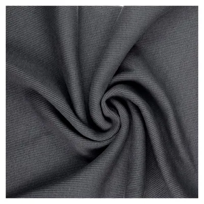 Produktbild von Bündchenstoff, Grobstrickbündchen, Ripp, 28 cm Schlauch, 0,25 cm, Meterware, Uni (Anthrazit 8002)