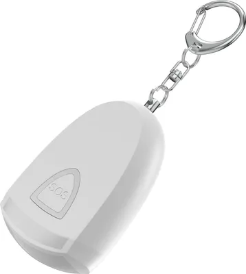 Immagine prodotto di INF Portachiavi di allarme di sicurezza personale ricaricabile con SOS 130dB e luce LED Bianco