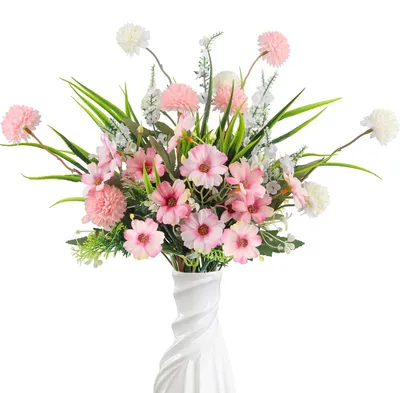 Productafbeelding van Omgoods - Kunstbloemen Boeket van Zijde met 8 Stuks