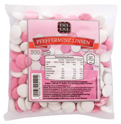 Produktbild von agilus dragees Pfefferminz Linsen 300g