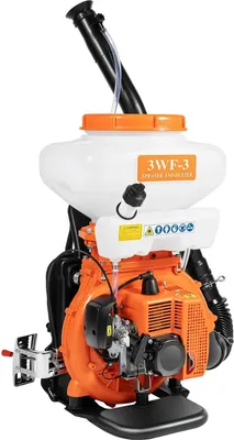 Produktbild von Benzin Rückenspritze - 3WF-3 Nebelsprüher - 41,5cc Motor 2,13kW - 14L Tank - Sprühweite ≥12m - Für Pestizide/Desinfektion - Orange