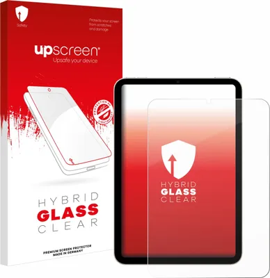 Produktbild von upscreen Schutzglas für Apple iPad Mini 7 2024 Schutzfolie Panzer Folie Glas Display Schutz klar