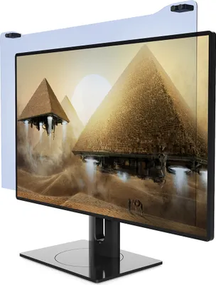 Image de Film de protection pour moniteur, film de protection pour écran d'ordinateur, pad en silicone à accrocher, film anti-lumière bleue, 23-24"- 540*340mm