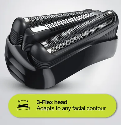 Obrázek produktu pro Braun Series 3 81702941, Planžetový holicí strojek, Černá, Knoflíky, LED, Nabíjecí, Výkon, Napájení/baterie