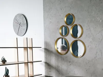 Produktbild von Deko Wandspiegel zum Aufkleben 5er Set Flurspiegel Ideen für den Eingangsbereich