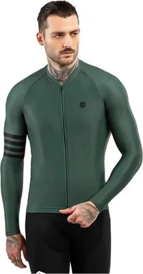 Produktbild von Siroko M2 Gravel Langarm-trikot Grün M Herren,Damen Grün M