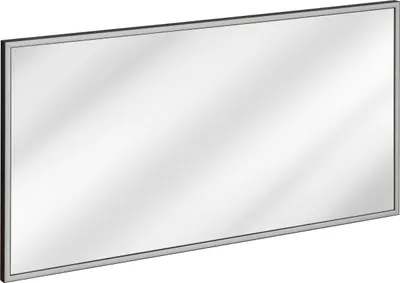 Zdjęcie produktu dla FURNLUX Lustro ścienne Lustro szare i grafitowe 68 cm / Kolor główny: szary / Wymiary: 68 x 123 x 3 cm
