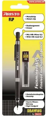 Produktbild von Aristo GeoCollege Feinminenstift 0.5 schwarz mit Ersatzminen im Blister