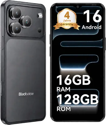 Produktbild von 2026 Blackview WAVE 7C Handy Ohne Vertrag, 6.56", Android16, 16GB+128GB/2TB TF, Face ID, 5000mAh, 32MP, Dual-SIM, WiFi 5, IP54