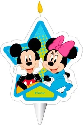 Immagine prodotto di Candela per torta Mickey e Minnie 7,5 cm