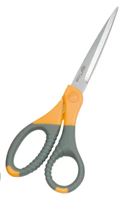 Obrázek produktu pro Nůžky WEDO TITAN plus, špičaté, délka: 215 mm, šedé/žluté
