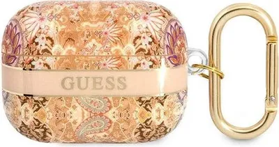 Produktbild von Guess GUAPHHFLD Hülle für AirPods Pro, Gold, Paisley Strap Collection
