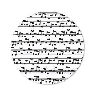 Produktbild von MuchoWow® Mauspad Mousepad Musik - Patterns - Musiknoten 40x40 cm - Mousepads - Maus Mat - Pad - Mausunterlage - Schreibtisch Accessoires