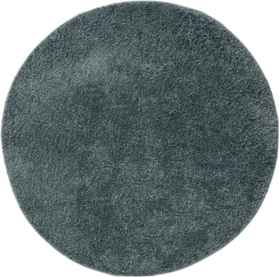Immagine prodotto di Interiyou Tappeto lavabile a pelo lungo Sofia Blu, rotondo, ø 200 cm
