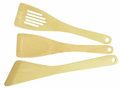 Productafbeelding van Set van 3 houten spatels voor de keuken