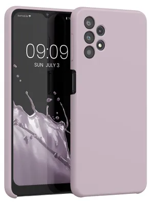 Produktbild von kwmobile Handyhülle für Samsung Galaxy A32 5G Hülle - Case Silikon - Kabelloses Laden - Schutzhülle Cover in Purple Cloud