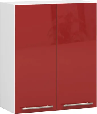 Obrázek produktu pro Horní kuchyňská skříňka 60 cm VERMINA - bílá / červená lesklá