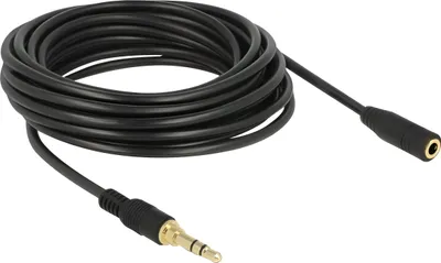 Immagine prodotto di DELOCK Verlängerung Klinke 3.5mm 3Pin St > Bu 5.0m schwarz