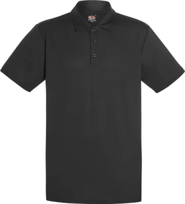 Immagine prodotto di Polo Fruit Of The Loom da uomo, manica corta BC3479 (Large) (Nero)