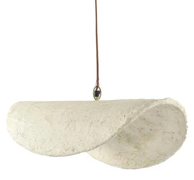 Productafbeelding van Pomax Eivissa hanglamp, beige, L 58 x B 43 x H 18 cm