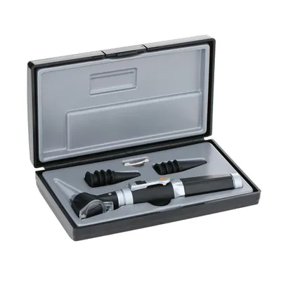 Image de Otoscope de poche Carevas, grossissement 3×, kit d'examen de l'oreille à spectre complet avec 8 embouts pour adultes & enfants,  FDA & CE