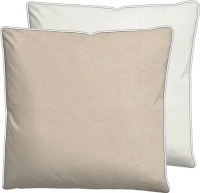 Produktbild von biberna Melange-Flanell Bettwäsche 0840500 MELANGE UNI color: kitt, size: 1x 40x40 cm