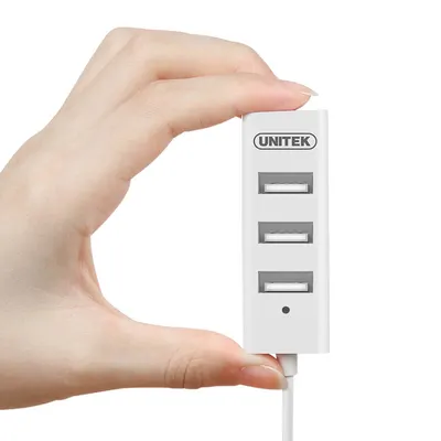Produktbild von UNITEK Y-2146, USB 2.0, USB 2.0, 480 Mbit/s, Weiß, 1 Stück(e), Box