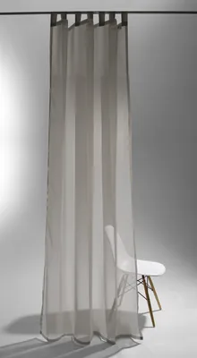 Produktbild von Raffi Pearl Schlaufenschal Vorhang 140 x 255 transparent 5784-36 taupe