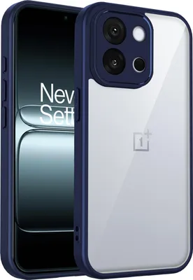 Obrázek produktu pro Pouzdro pro OnePlus 13T/OnePlus 13s průhledný zadní kryt s TPU rámečkem, odolné proti nárazům Modrý
