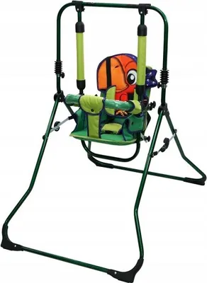 Immagine prodotto di Altalena pieghevole 4 in 1 per bambini + seggiolino + vassoio per altalena