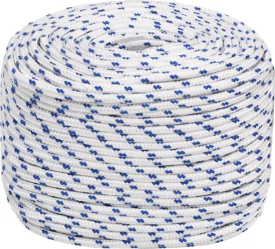 Obrázok produktu pre vidaXL Lodné lano biele 10 mm 25 m Polypropylén