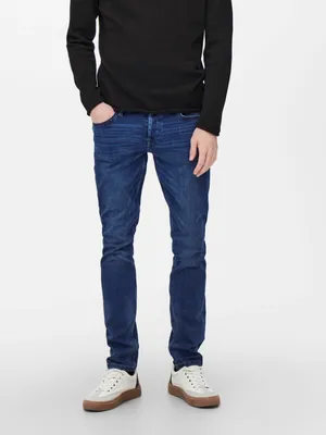 Zdjęcie produktu dla Slim Fit Jeans Basic Denim Hose ONSLOOM Stretch Tapered Trousers |