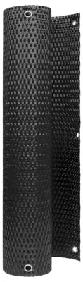 Image de vidaXL Brise-vue pour balcon avec œillets, noir