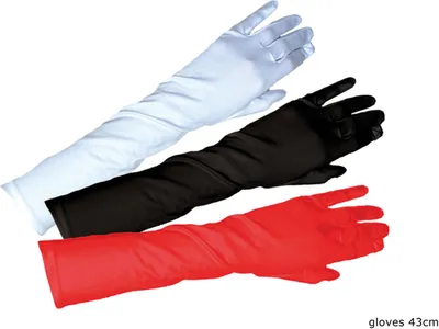 Produktbild von Handschuhe Shiny lang Größe: rot