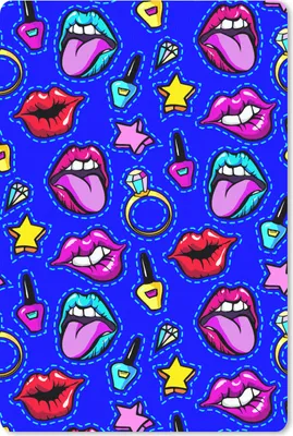Produktbild von MuchoWow® Mauspad Mousepad Muster - Popart - Neon - Blau 40x60 cm - Mousepads - Maus Mat - Pad - Mausunterlage - Schreibtisch Accesoire