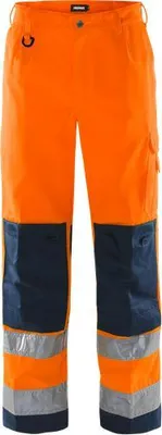 Produktbild von Fristads High Vis Hose Kl. 2 2001 TH 100002, Farbe:warnschutz-orange/marine, Größe:D100