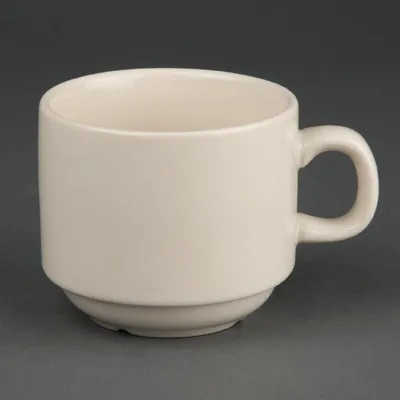 Obrázok produktu pre Stohovateľné čajové šálky Olympia Ivory 21,3 cl (12 kusov)