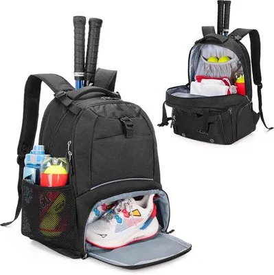 Produktbild von Famanu Tennisrucksack mit geventilierter Schuhfächer - geeignet für Rackets und Zubehör