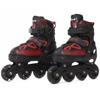 Produktbild von Rollschuhe Verstellbar Inliner Leucht Inlineskates für Mädchen/Jungen mit Leuchtenden Rädern,für Mädchen/Jungen und Anfänger LB8-M